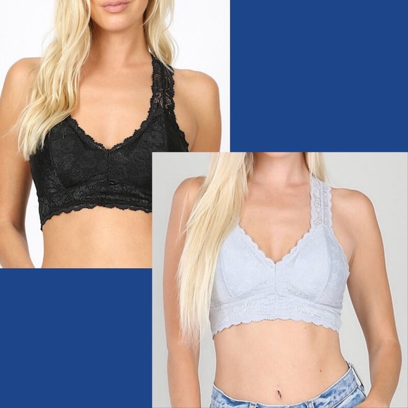 Zenana Outfitters Other - Grey bralette NWT